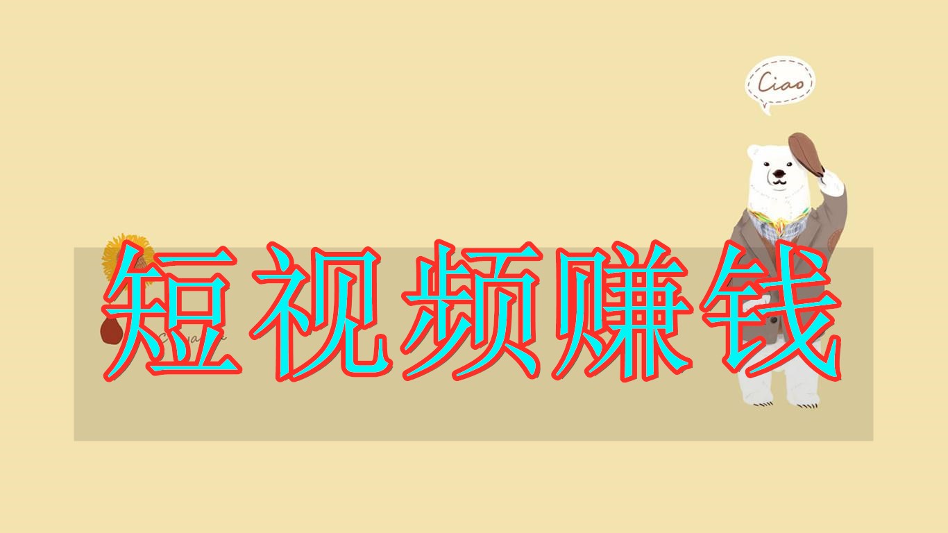 靠谱的赚钱视频