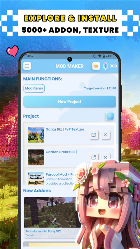 Mod Maker for Minecraft PE(我的世界mod美化包最新版) Mod Maker for Minecraft PE(我的世界mod美化包最新版)