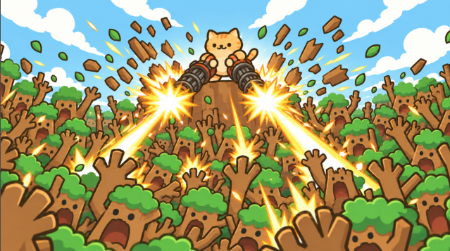 枪手猫咪打树游戏(Cat Gunner) 枪手猫咪打树游戏(Cat Gunner)