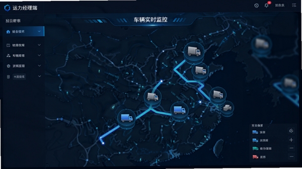 ���������������г���ʵʱ��ص�ͼ���棬��ʾ��������ͼ�����ʻ·�ߣ��Ƽ�����ɫ��������UI���ͼ