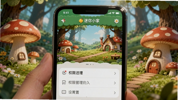 迷你小家童话世界 手机运行界面 设置选项 权限管理
