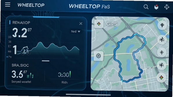 WHEELTOP��������Ӧ�ý����ͼ��չʾʵʱ���ݼ�������GPS�켣��ͼ���Ƽ�����ɫ������