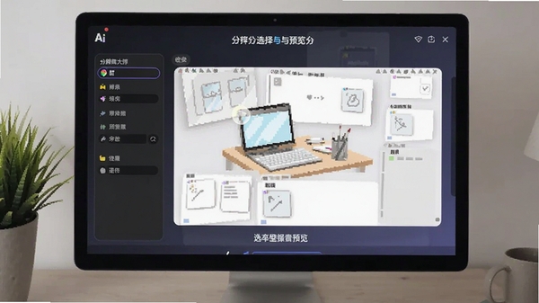 AI壁纸大师分辨率选择与预览界面