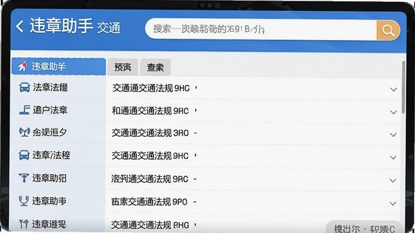 Υ�����ֽ�ͨͨ��ͨ�����ѯ���棬���������ķ�����Ŀ�б�����������Ŀ
