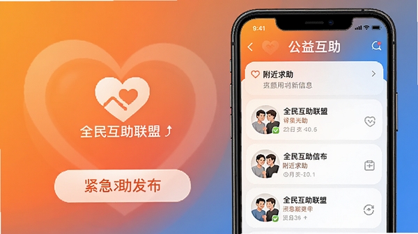 ȫ��������APP��ҳ���棬չʾ��������������ť�븽��������Ϣ�б����ֻ���Ļ����ʾ�����Ĺ��滥����ʶ������Ϊ��ů�ĳ���ɫ���䣬ͻ�����������ӵ�����