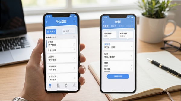 ��ҵ��λ����APP����չʾ���ֻ���Ļ����ʾ��������б���������棬����Ϊ�����ͱʼǱ��������������ͻ��ѧϰ��Χ