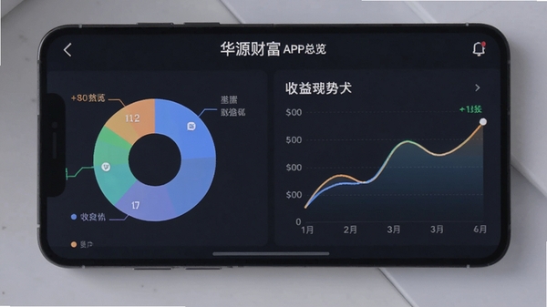 ��Դ�Ƹ�APP�ʲ���������չʾ���ֻ���Ļ����ʾ��״ͼ���������ߣ��ʲ�������������������Ӧ��UI���