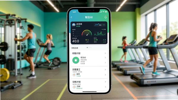 �����˶�APP������չʾ���ֻ���Ļ�г����˶������Ǳ�����ѵ���ƻ��б�������Ϊ������������ɫ�����»���