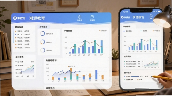 ��Դ����APP���ܽ����ͼ��չʾ�����ϰ��ѧ�鱨��ҳ�棬����ͼ��������ѧϰ��ΧŨ��