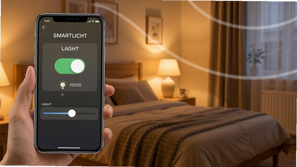SmartLichtԶ�̿��ƹ���չʾͼ���ֻ���Ļ��ʾ�ƹ⿪�������Ȼ��飬����Ϊ���һ������ƹ����ůɫ��ͻ��Զ�̲��������