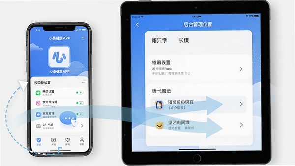 ��̩����APP���ֻ���ƽ���ϵĲ����Ա�ʾ��ͼ����עȨ���������̨����λ��