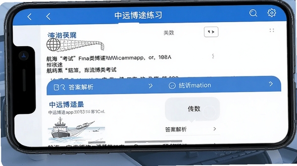 ��Զ��;app�����ϰ���棬չʾ��Ŀ��𰸽������ֻ���Ļ��ʾ�����࿼����Ŀ����ɫ������ɫ