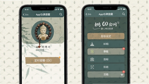 ���ķ���app�����������ý��棬չʾ��ʱ������Ŀ���趨ѡ�������ɫ���ֻ�Ӧ�ý���չʾ