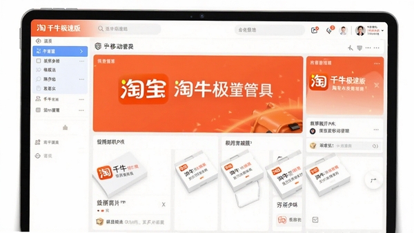 千牛极速版淘宝商家移动管理工具界面展示