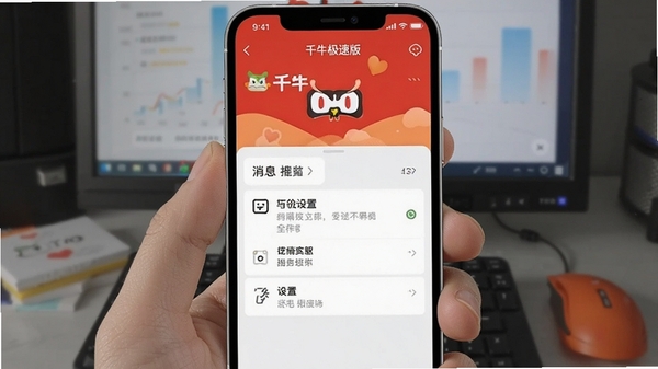 千牛极速版手机端操作界面与消息推送设置
