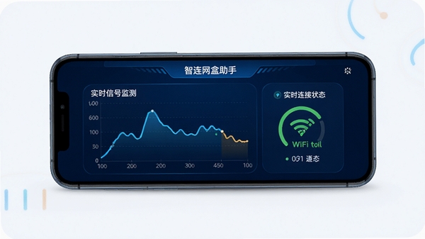 ������������ʵʱ�źż�����չʾ���ֻ���Ļ��ʾ�ź�ǿ������ͼ��WiFi����״̬�������ɫ�Ƽ����