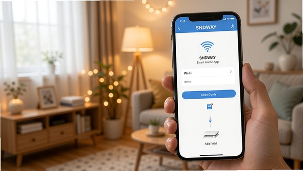 SNDWAY Smart Home App���ֻ����������������ͼ��չʾWi-Fi��������ҳ�����豸�����������̣��ֳ��ֻ���д������Ϊ��ܰ�Ҿӻ���