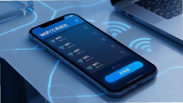 WiFi����Կ����������չʾ���ֻ���Ļ��ʾ����WiFi�б������Ӱ�ť���Ƽ�����ɫ��������ִ����