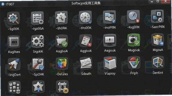 IT007软件实用工具集界面截图,显示多种小工具图标排列