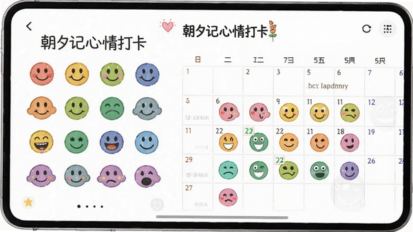 ��Ϧ������򿨹��ܽ��棬��ɫ����ͼ�����У�������ͼ�ϱ�ǲ�ͬ������ɫ