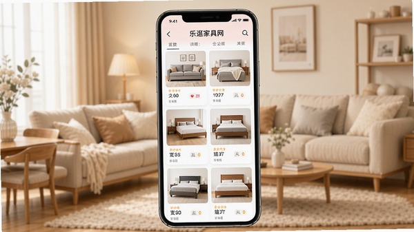 �ֹ�Ҿ���app�ٷ��������ؽ���չʾ���ֻ���Ļ�г��ָ���Ҿ���Ʒ�б���ɳ�������������̵ȷ��������ɼ����������ִ�������Ϊ��ܰ�ļҾӳ���������������ͣ�ͻ���Ҿ�ѡ���ı������ḻ��