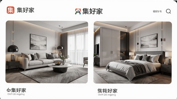 ���ü�APP��ҳչʾ�ִ��Ҿ�װ�޷��Ч��ͼ���������������ҳ����������࣬ͻ�����ü�Ʒ�Ʊ�ʶ������дʵ���