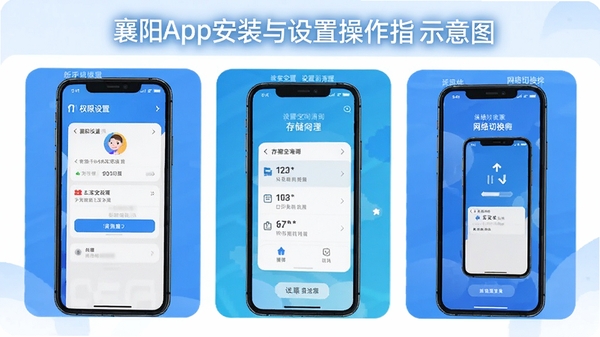 �ҵ�����App��װ�����ò���ָ��ʾ��ͼ��չʾ�ֻ�Ȩ�����ý��桢�洢�ռ��������衢�����л���������������ֱ�ۣ��ʺ������û��ο�