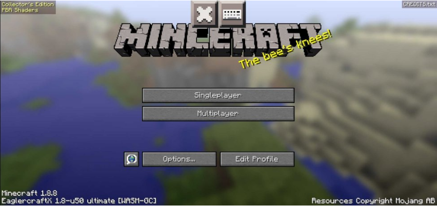 EaglercraftX1.8.8 WASM高性能中文版(MCJS优化正式版)截图