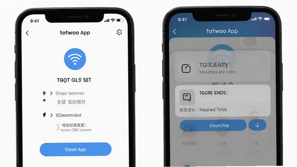 totwoo App�ƶ��˲��������ͼ��չʾ������Բ����Ȩ������ҳ�棬�ֻ���Ļ������������࣬ͻ������ָ��