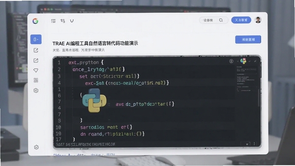 TRAE AI��̹�����Ȼ����ת���빦����ʾ��������������Python���룬�ִ�UI���