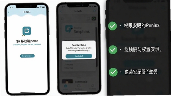 Qiz�ƶ��˰�װ��Ȩ������ʾ��ͼ���ֻ���Ļ��ʾ��װ�����Ȩ�޵������Ա��й�ѡ��Ǻ���ʾ���֣����������