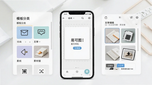 �׿�ͼ�ֻ�������ƹ���������չʾ������ģ����ࡢ���ֱ༭���ز��滻�Ⱥ��Ĺ����������������¼�࣬ͻ���ֻ��˲�����ݵ��ص�