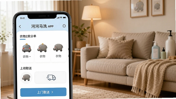 ������ϴAPP����չʾ���ֻ���Ļ��ʾϴ�·����µ�ҳ�棬����������������ȡ��ѡ�����Ϊ��ܰ�Ҿӻ���