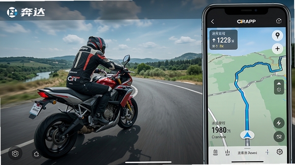 ����APP���м�¼�뵼�������ͼ��չʾ���й켣��ͼ���ٶ��������ͳ�ơ�����·�߹滮����������Ħ�г����г������ֻ���Ļ��д���Ƽ���ʮ�㣬ͻ��������������