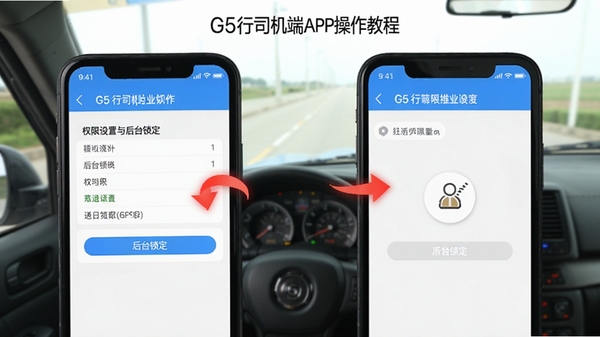 G5��˾����APP�����̳̽�ͼ��չʾȨ���������̨�������裬�ֻ��������������м�ͷָʾ