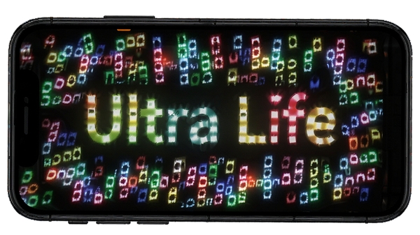 �ֻ���Ļ��ʾ�Ų�LED��Ļ���� Ultra Life �ֵ�Ͳ����Ч��ͼ