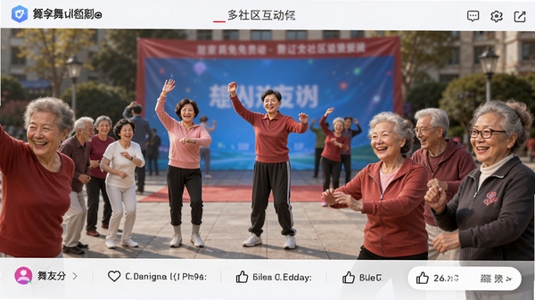 �㳡����Ѷ������������棬��ʾ���ѷ������赸��Ƶ�͵������ۣ���Χ�����Ѻã��������û�Ⱥ���Ծ