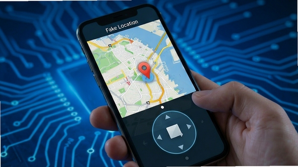 Fake Location��������չʾ���ֻ���Ļ��ʾ�����ͼ�붨λҡ�ˣ�����Ϊ�Ƽ�����ɫ����ͻ��ģ�ⶨλ����