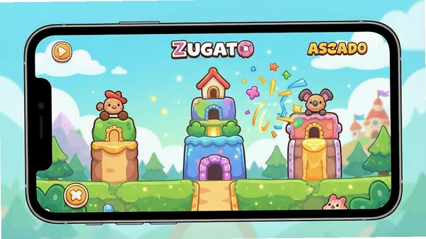 Zugato��Ϸ����չʾ�����¿�ͨ����ֻ���Ļ����ʾ��ɫ�ؿ���÷���Ч