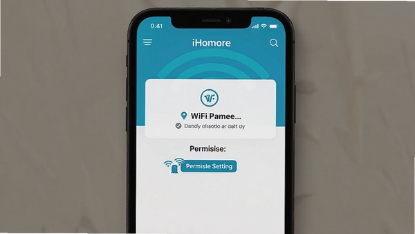 iHommoreӦ���������ý����ͼ��չʾWiFi�����ʾ��Ȩ������ҳ�棬�ֻ���Ļ�����ɼ�������ִ�UI���