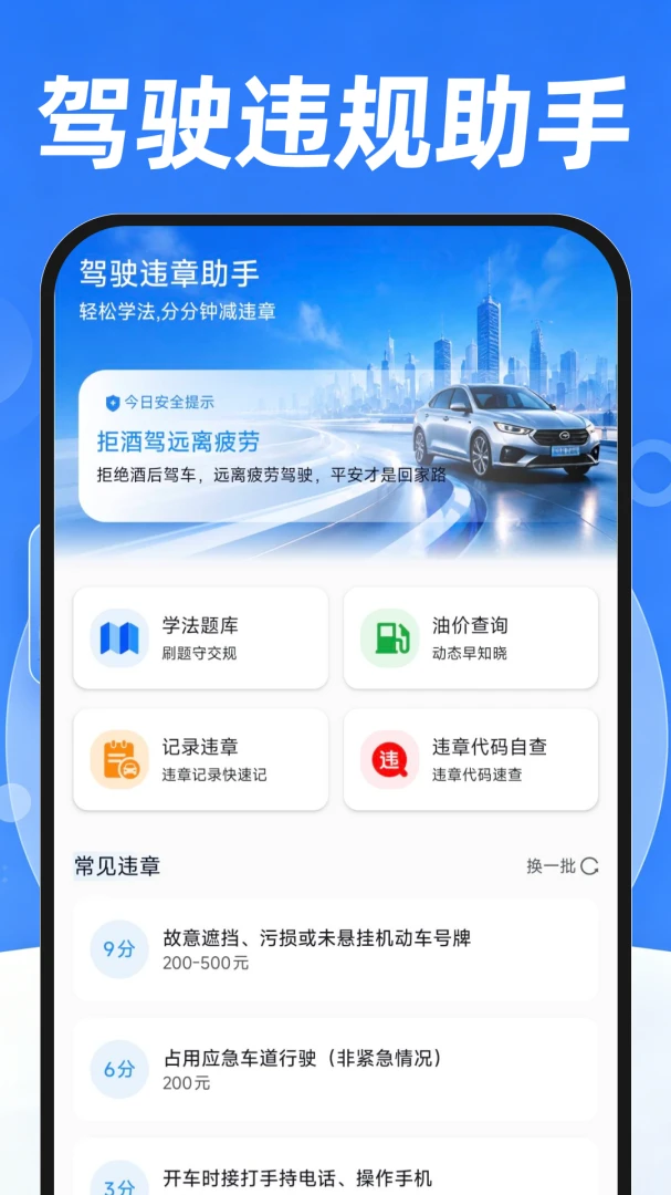 交通违规代码查询-违章代码速查工具截图