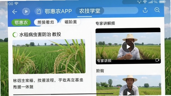 ����ũAPPũ��ѧ�ý����ͼ��չʾˮ�����溦����ͼ�Ľ̳̺�ר�ҽ�����Ƶ�б����ֻ���Ļ��ʾ���������ǩ������Ϊũ��ʵ��