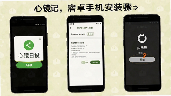 �ľ��ռǰ�׿�ֻ���װ����ʾ��ͼ��APK��װ���棬Ȩ������ҳ�棬Ӧ�������ý���