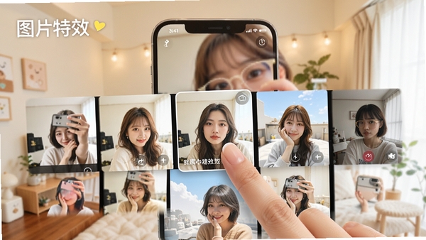 ͼƬ��Чapp�˾�����չʾ���ֻ���Ļ����ʾ���ַ���˾�����ͼ���û���ָ���ڵ����ϵ�˾�����������ܰ������������Ƭ������ɫ������������ͻ����������ͼƬ��Ч