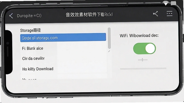 ��Ч�ز������������ý��棬չʾ�洢·��ѡ����WiFi���ؿ��أ��ֻ���ͼ�������չʾѡ��