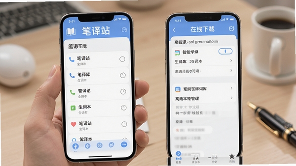����վ���ߴʿ������ʱ����ܽ��棬�ֻ���Ļչʾ�����б����������ع���ҳ�棬��ɫ��ͣ�ͻ������վlogo������ѧϰ��Χ