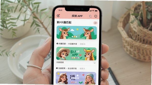 ̽��¹APP������չʾ�������罻����ֻ���Ļ��ʾ��Ȥƥ���б���ɫ����������