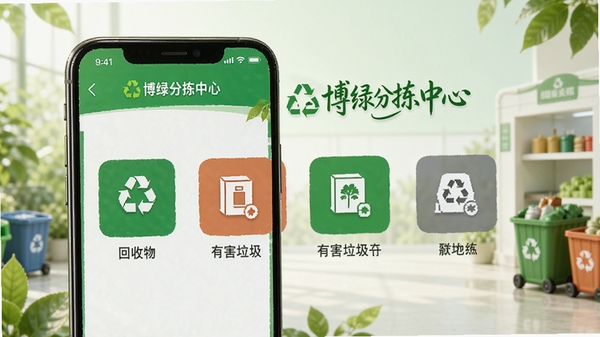 ���̷ּ�����APP����չʾ����ʶ���������๦�ܣ��ֻ���Ļ����ʾ�ɻ�����к������ȷ���ͼ�꣬����Ϊ������ɫ�������ͻ���������ơ����̷ּ����ġ�