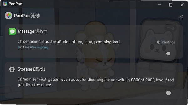 PaoPao�������ý����ͼ��չʾ��Ϣ֪ͨ�ʹ洢�ռ����ѡ��