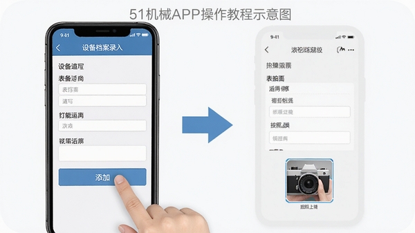 51��еAPP�����̳�ʾ��ͼ���ֻ���Ļչʾ�豸����¼�벽�裬��ָ������Ӱ�ť��������ʾ������д�������ϴ����ܣ�������˵Ľ̷̳��